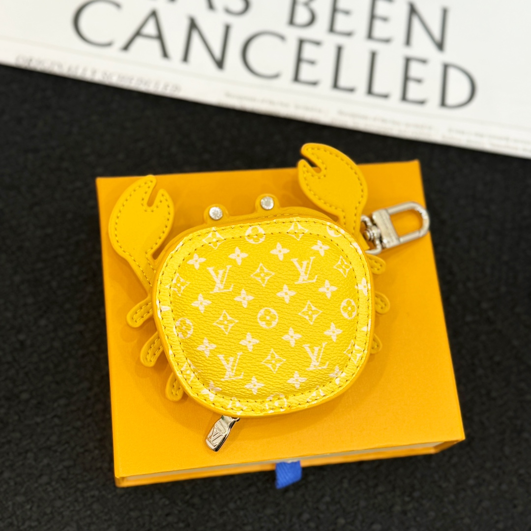 LV Yellow Crab Bag Charm M01932